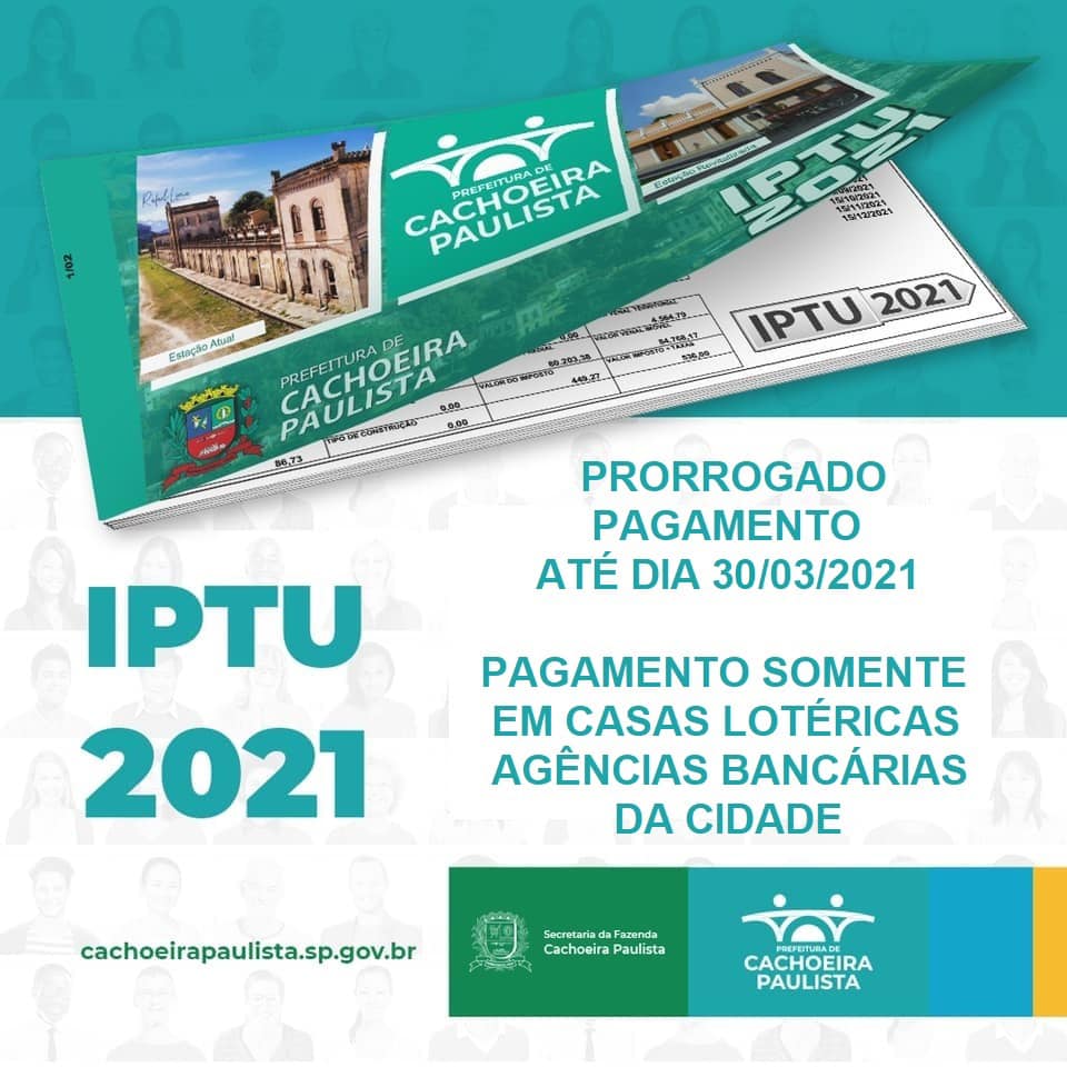 IPTU é prorrogado em Cachoeira Paulista