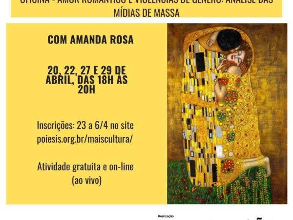 Prefeitura de Bananal divulga Oficina “AMOR ROMÂNTICO E VIOLÊNCIAS DE GÊNERO: ANÁLISE DAS MÍDIAS DE MASSA” do mês de abril