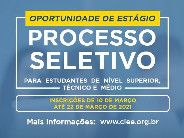 Inscrições para processo seletivo de estágio se iniciam em Piquete