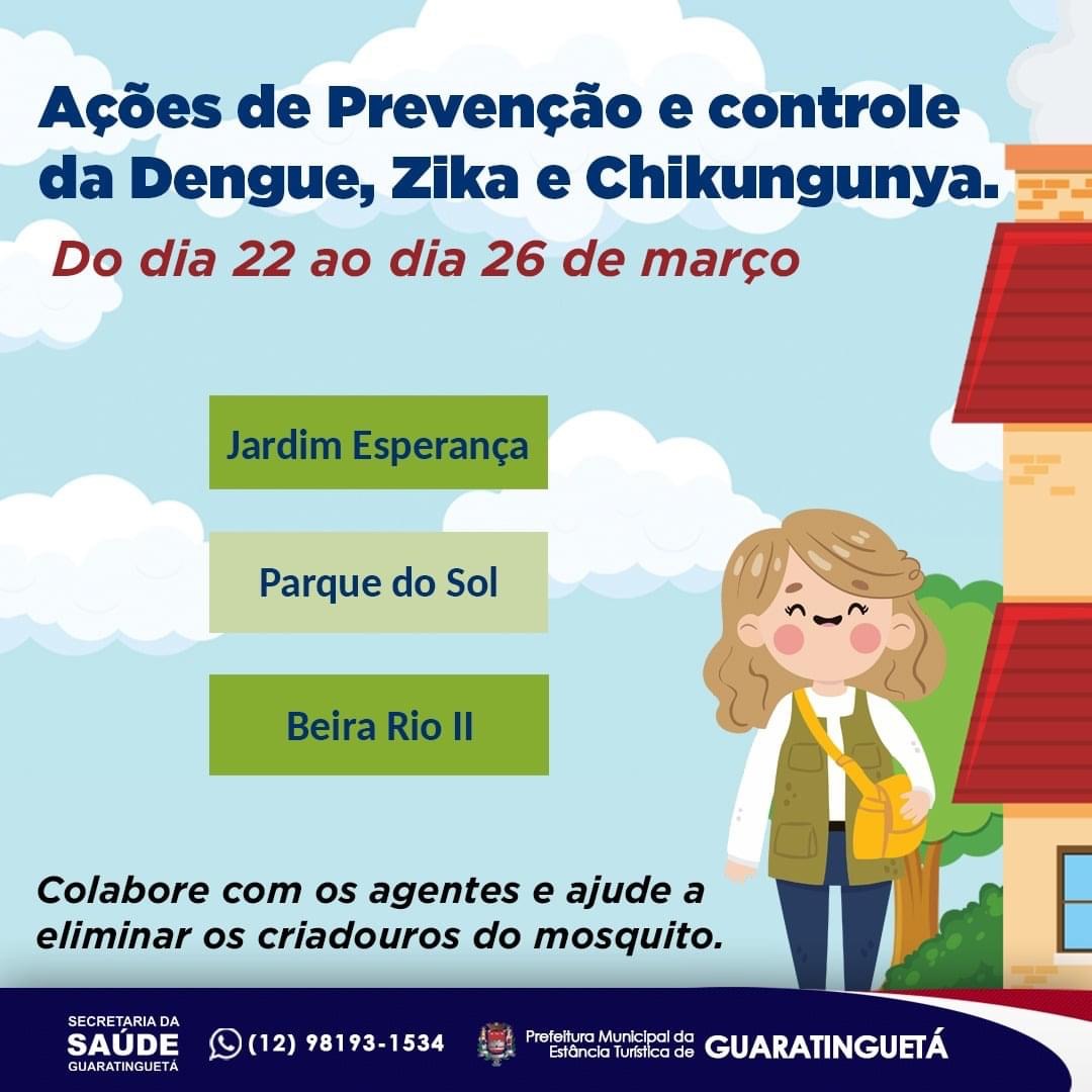 Em Guará, bairros recebem visitas de agentes de controle da Dengue, Zika e Chikungunya