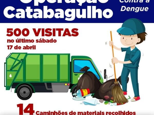 Operação “Catabagulho contra a Dengue” em Guará