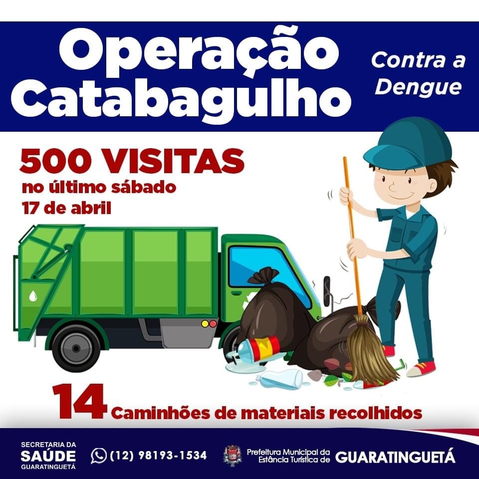 Operação “Catabagulho contra a Dengue” em Guará