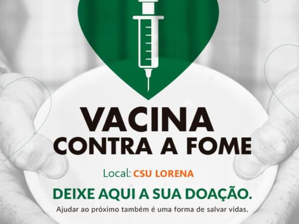 Lorena aderiu à campanha “Vacina Contra a Fome”