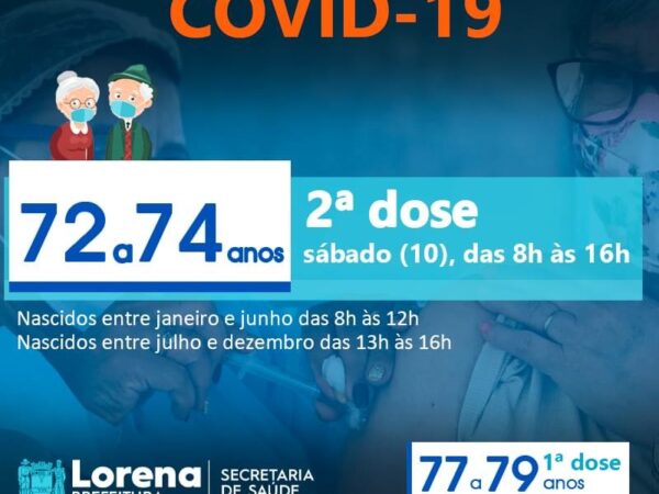 Vacinação contra a Covid-19 em Lorena