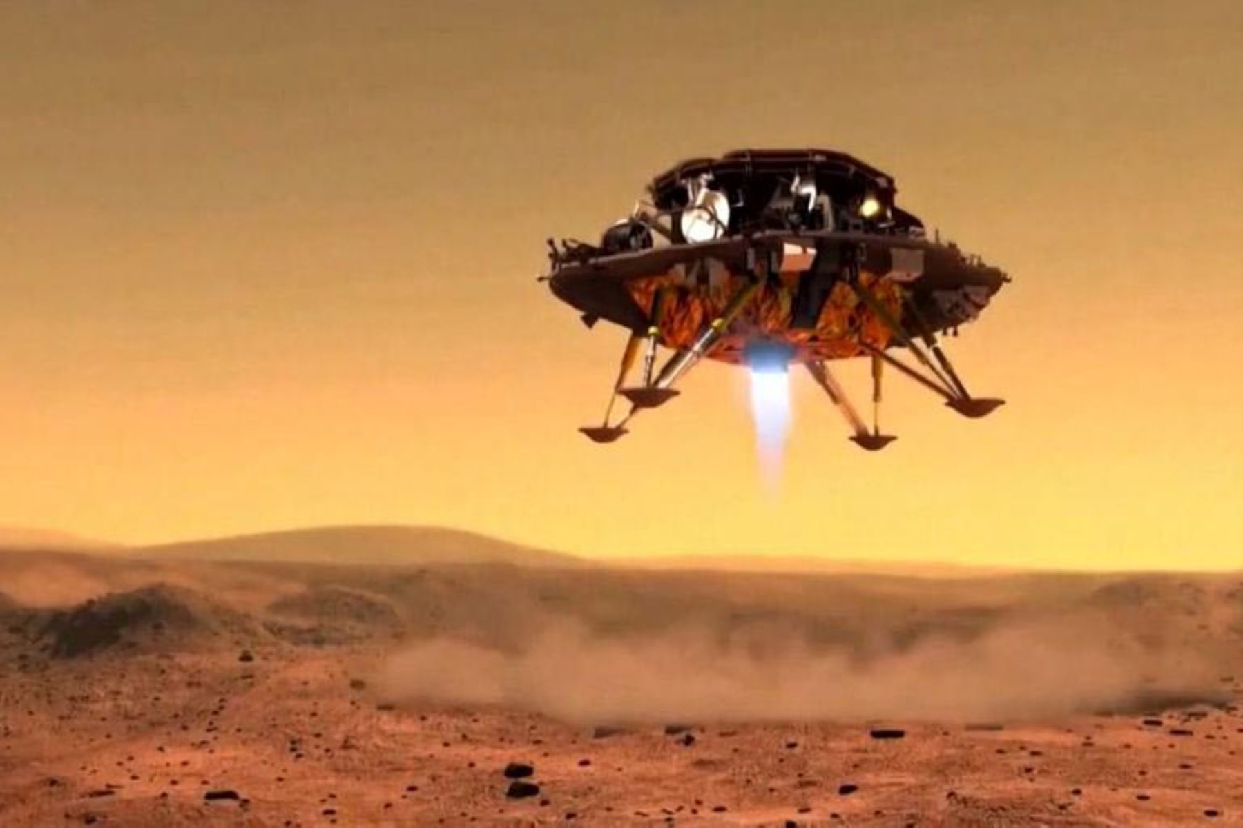 Robô da China pousa em Marte com sucesso