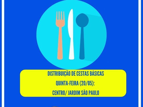 Distribuição das cestas básicas continua em Aparecida