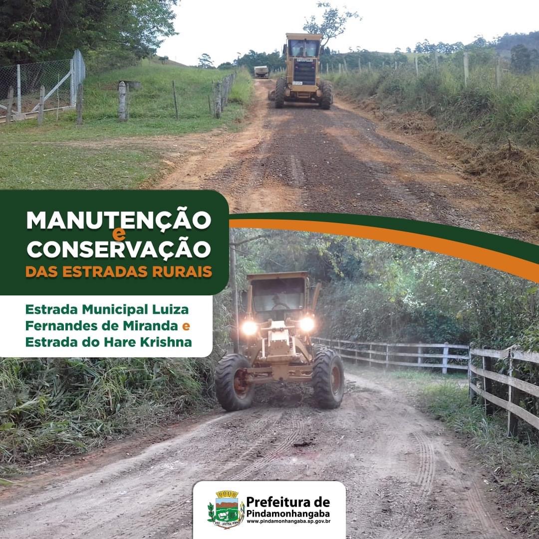 Manutenção das estradas rurais de Pinda