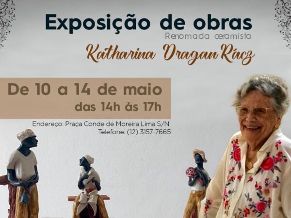 Exposição de obras na Biblioteca Municipal de Lorena