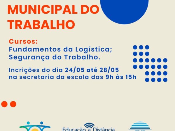 Escola Municipal do Trabalho, em Cachoeira, abre inscrições para dois cursos