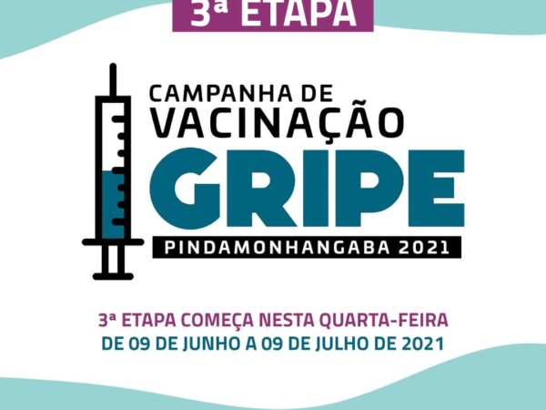 3ª etapa da vacinação contra a gripe se inicia em Pinda