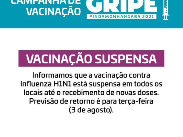 Pinda suspende vacinação contra a Influenza