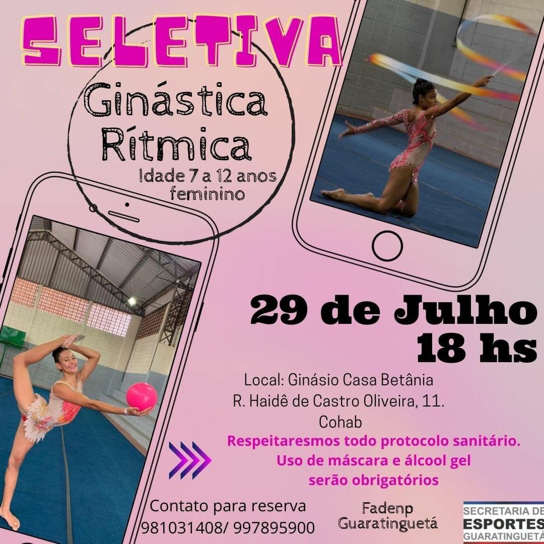Secretaria de Esportes de Guará realiza seletiva de ginástica rítmica