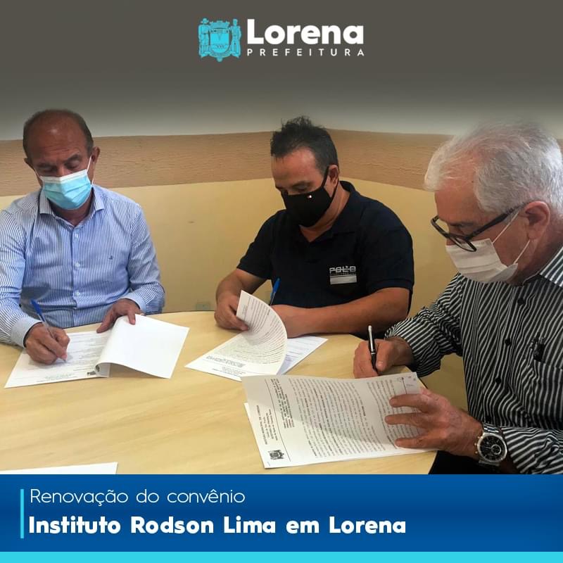 Em Lorena, convênio com o Instituto Rodson Lima é renovado