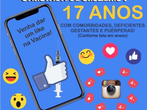 Hoje (17), Cruzeiro inicia a vacinação dos jovens de 17 anos com comorbidades