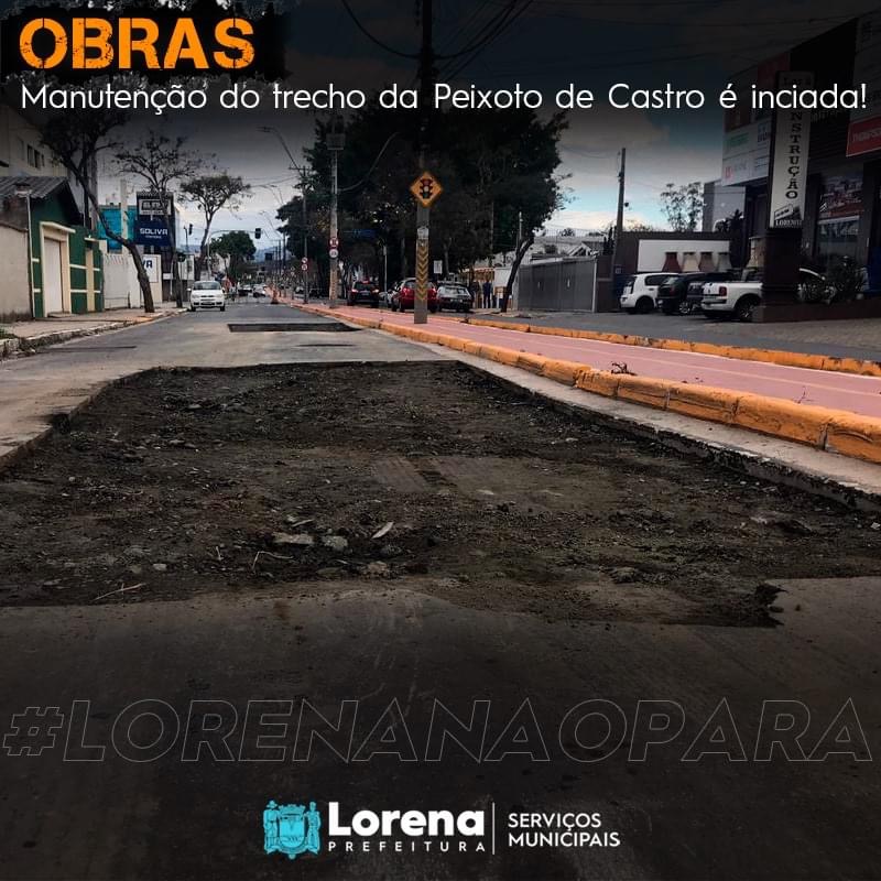Av. Peixoto de Castro conta com o início das obras de revitalização do asfalto