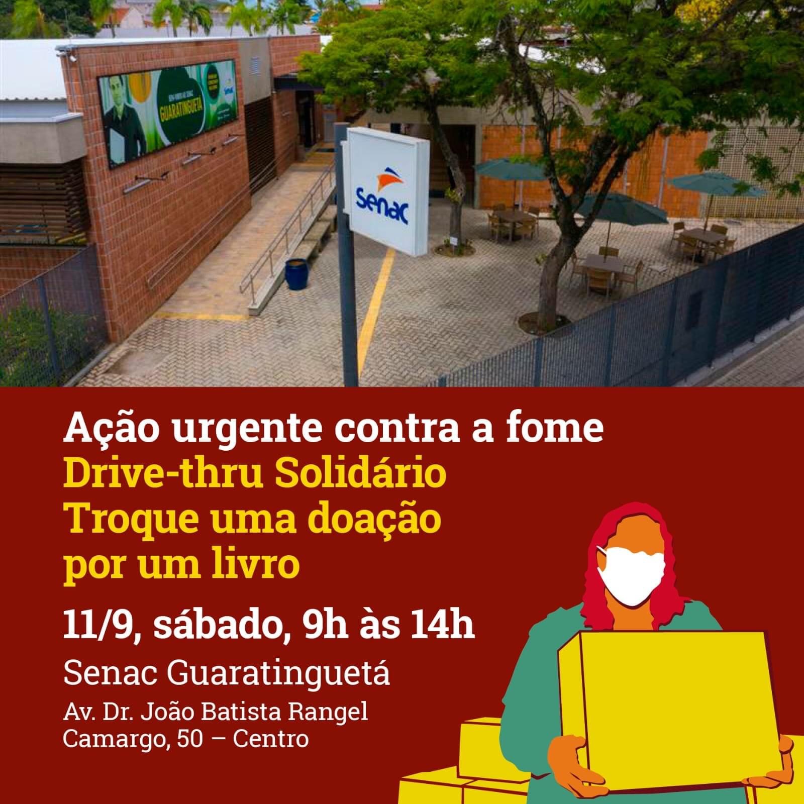 Em Guará, no dia 11 de setembro, ocorre o Drive-Thru Solidário