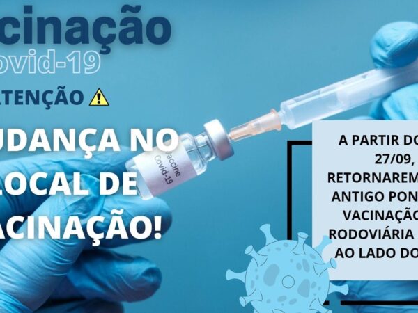 Cachoeira Paulista altera o local de vacinação