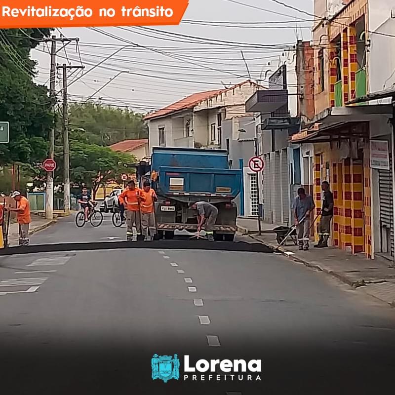 Revitalização no trânsito de Lorena