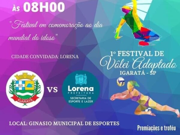 Igaratá convida Lorena para o 1º Festival de Vôlei Adaptado