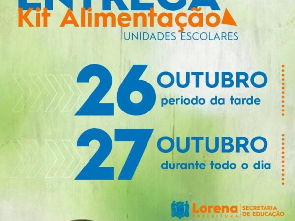 Nova distribuição do Kit Alimentação nas escolas da rede municipal