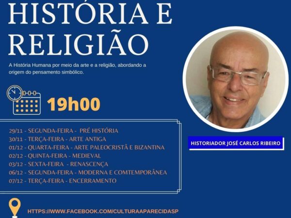 Workshop sobre “História e Religião” acontece gratuitamente em Aparecida