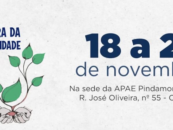 Hoje (18) começa a Feira da Fraternidade da APAE em Pinda