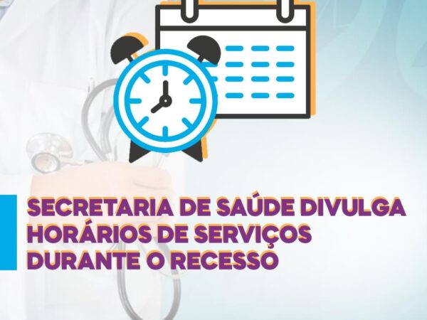 Confira como irá funcionar o recesso dos serviços da saúde em Taubaté