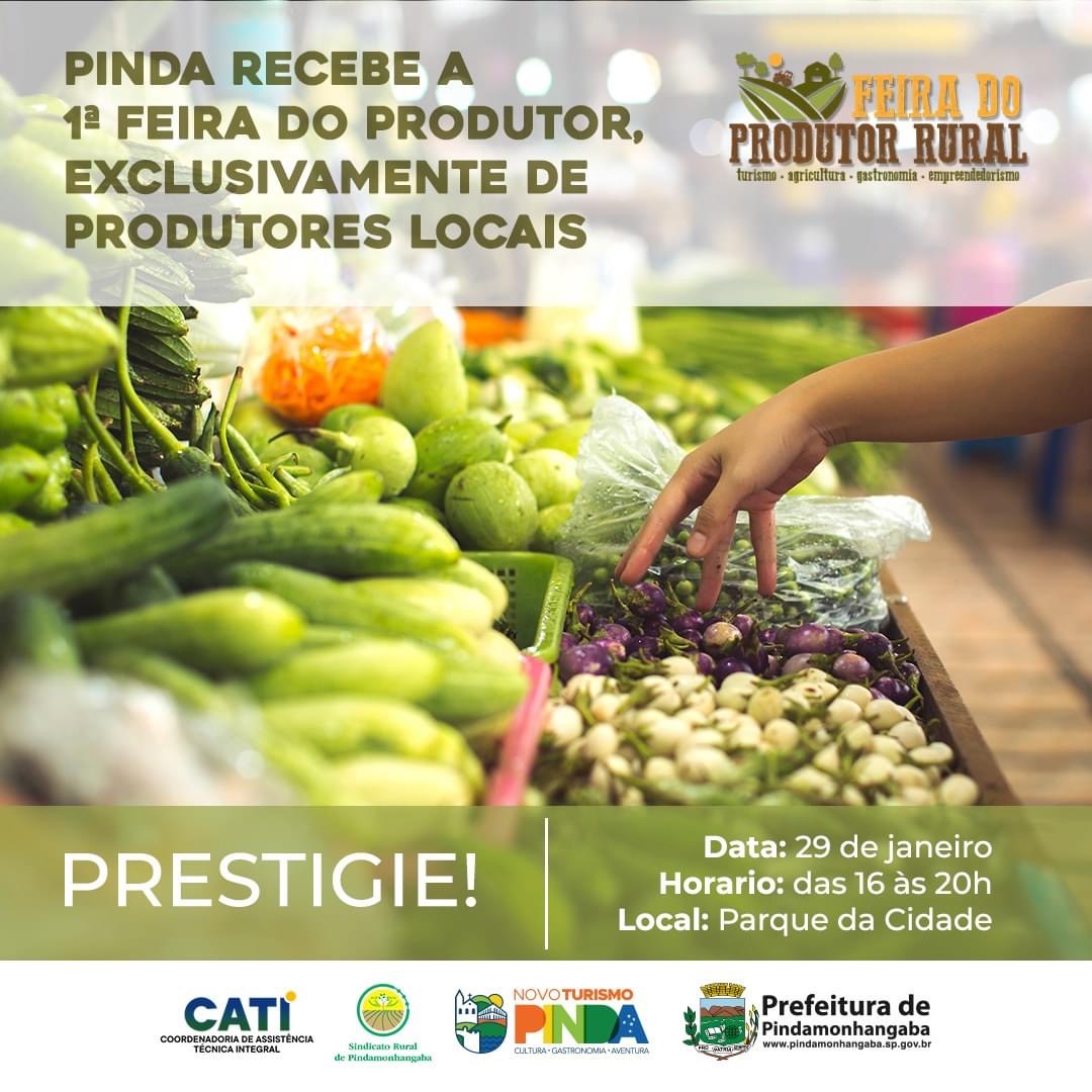 Pinda recebe 1ª Feira do Produtor Rural neste sábado (29)