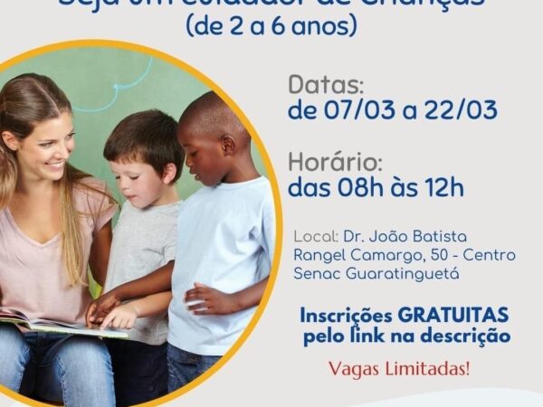 SEBRAE oferece curso gratuito para cuidador de crianças em Guará