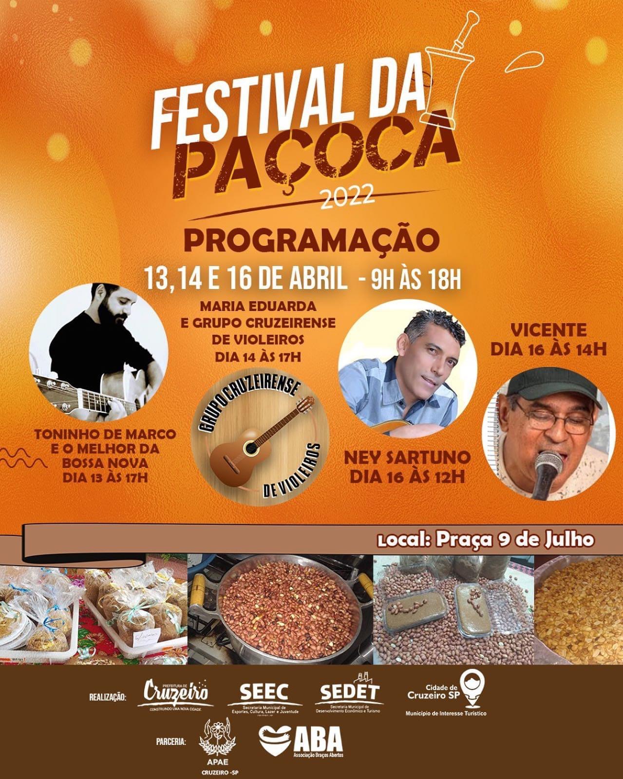 Cruzeiro conta com Festival da Paçoca nesta semana