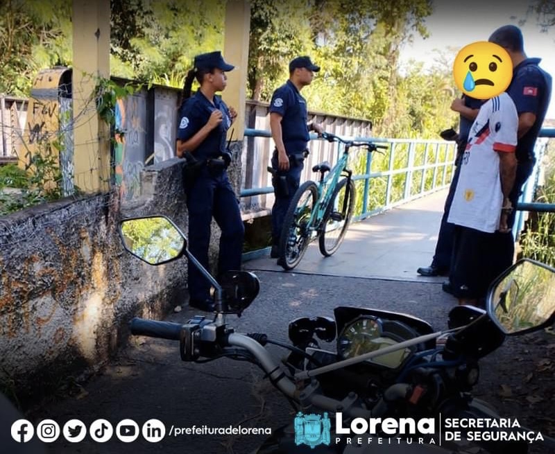 Guarda Civil prende indivíduo com bicicleta furtada em Lorena