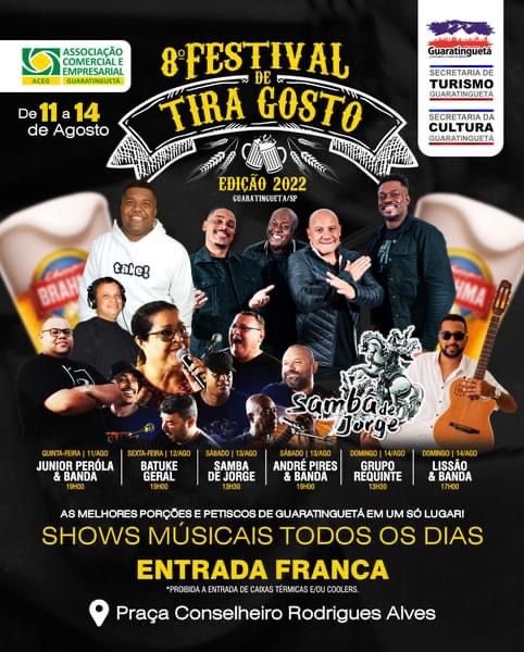 Guará realiza 8º Festival de Tira Gosto