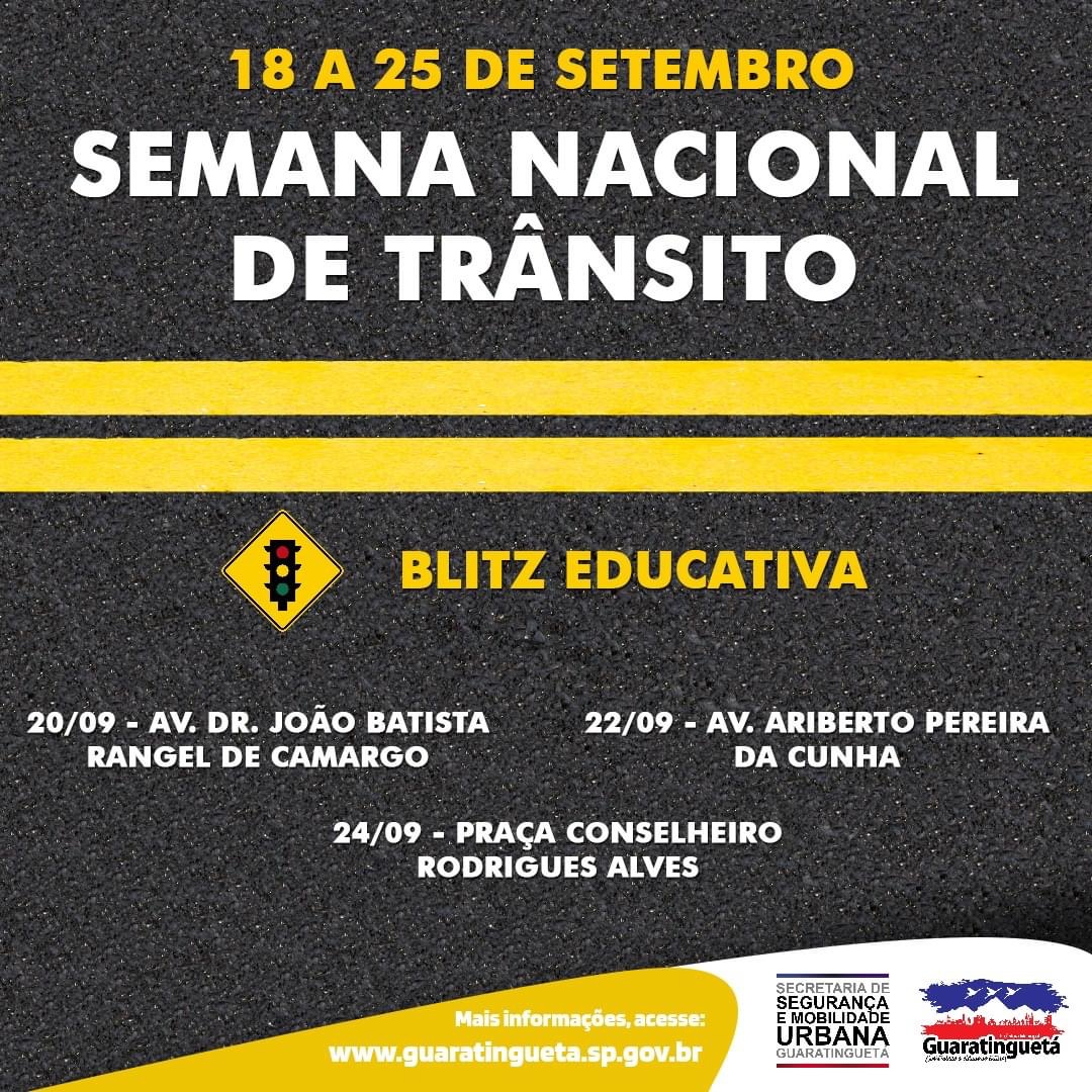 Guará celebra Semana Nacional de Trânsito