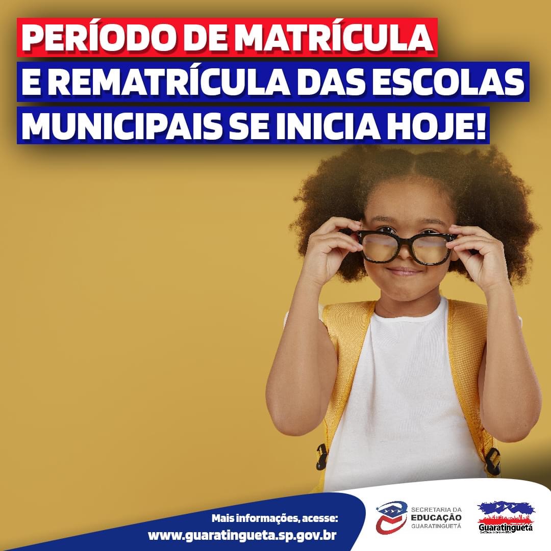 Guará inicia matrículas nas escolas municipais