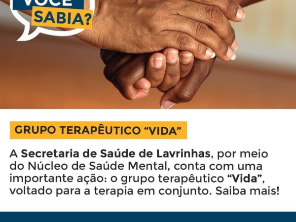 Grupo terapêutico VIDA realiza conscientização no Setembro Amarelo