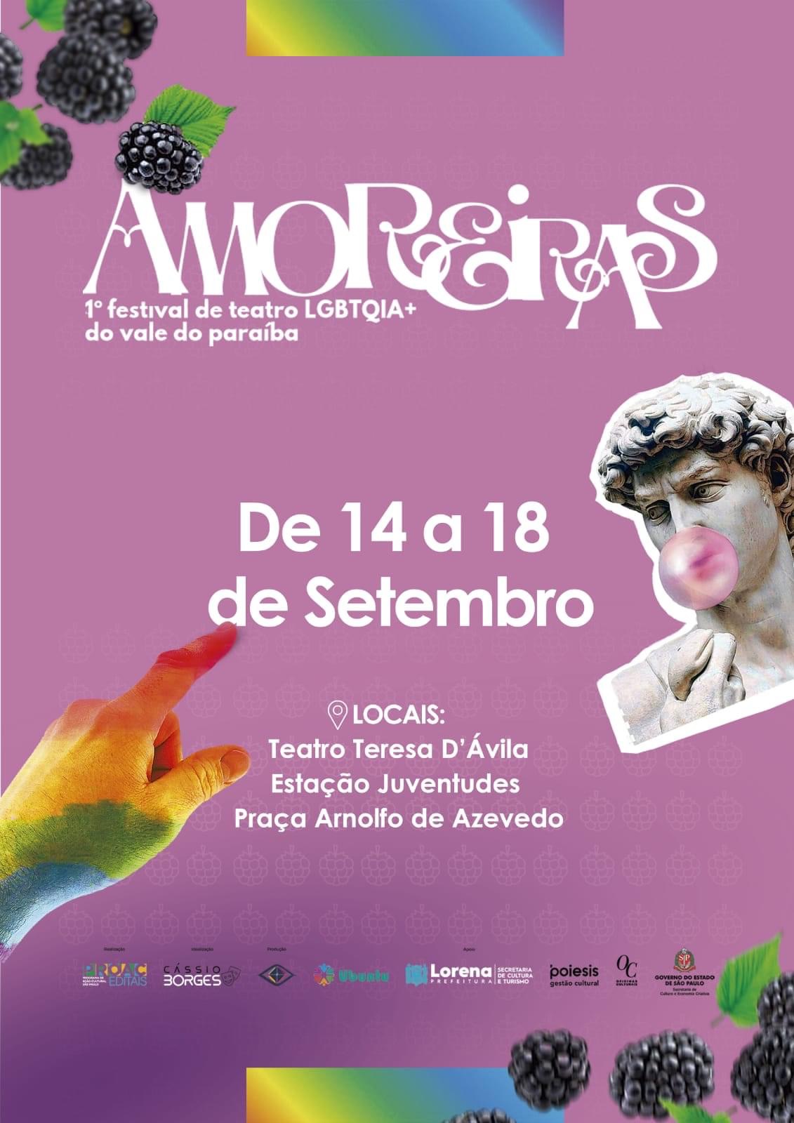 Lorena recebe o 1º Festival de Teatro LGBTQIA+ do Vale do Paraíba