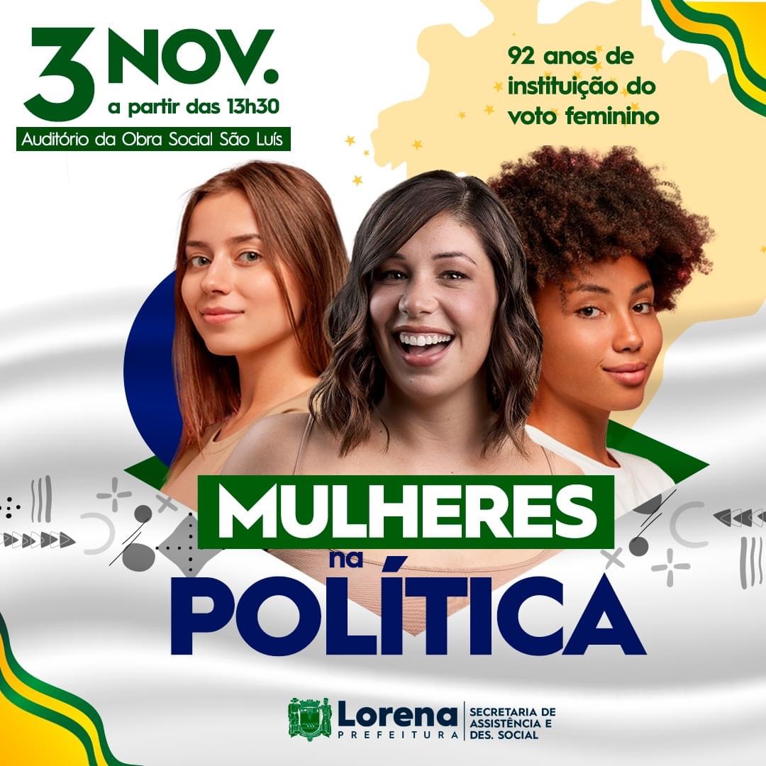 Lorena celebra 92 anos da instituição do voto feminino