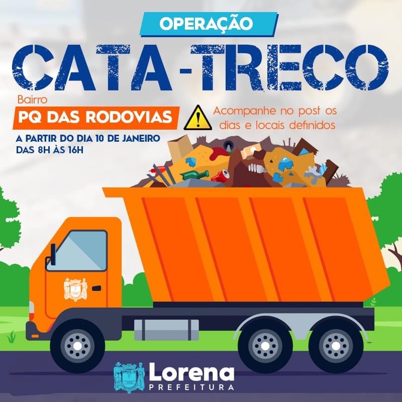 Em Lorena, Parque das Rodovias recebe operação Cata-Treco