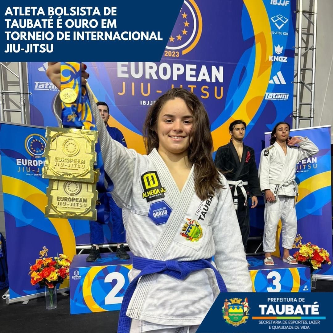 Atleta de Taubaté conquista ouro em torneio internacional de Jiu-Jitsu