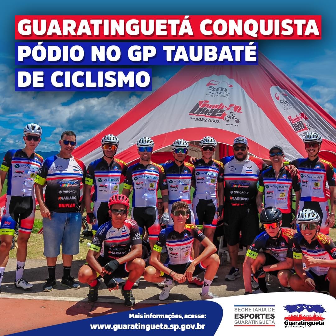 Guará conquista pódio no GP Taubaté de ciclismo