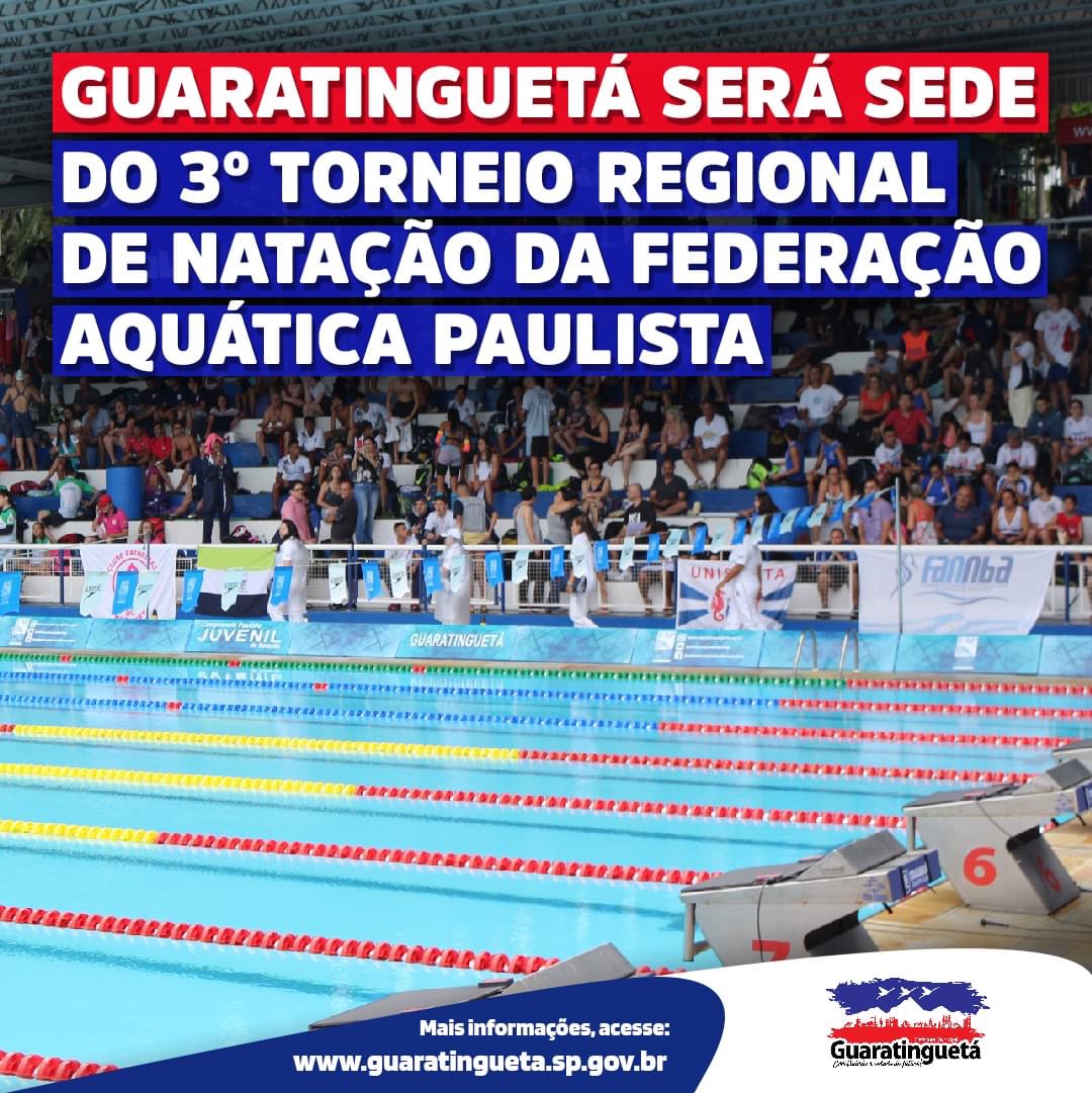 Guará realiza 3º Torneio Regional de Natação da Federação Aquática Paulista