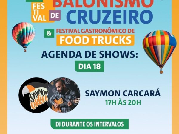 Cruzeiro irá realizar Festival de Balonismo neste final de semana