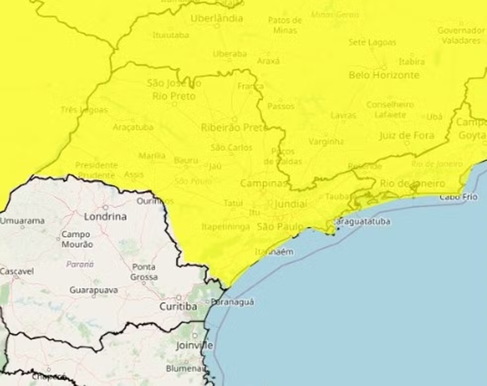 Inmet emite alerta de temporais até a virada do ano no Vale