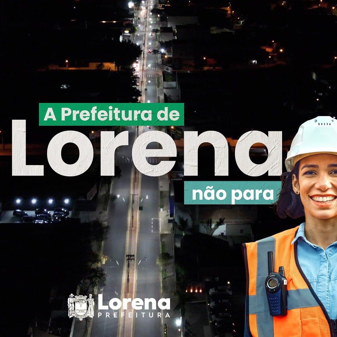 Lorena está com 55% da iluminação pública substituída por LED