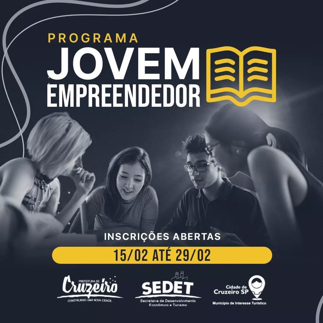 Prefeitura de Cruzeiro anuncia inscrições para o programa Jovem Empreendedor