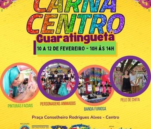 Guará divulga a programação do Carnacentro