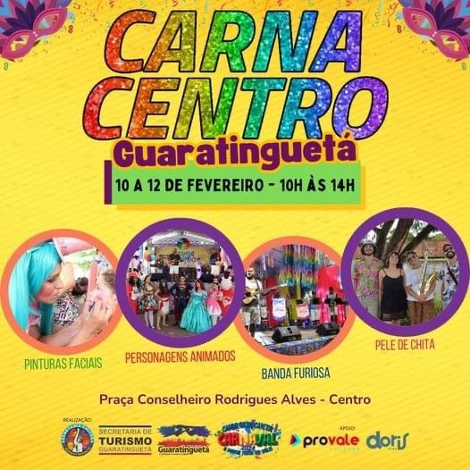 Guará divulga a programação do Carnacentro