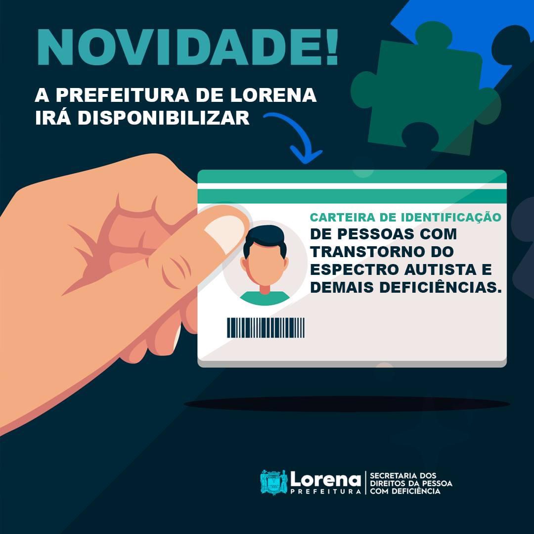 Lorena lança Carteira de Identificação de Pessoas com Transtorno do Espectro Autista e demais Deficiências