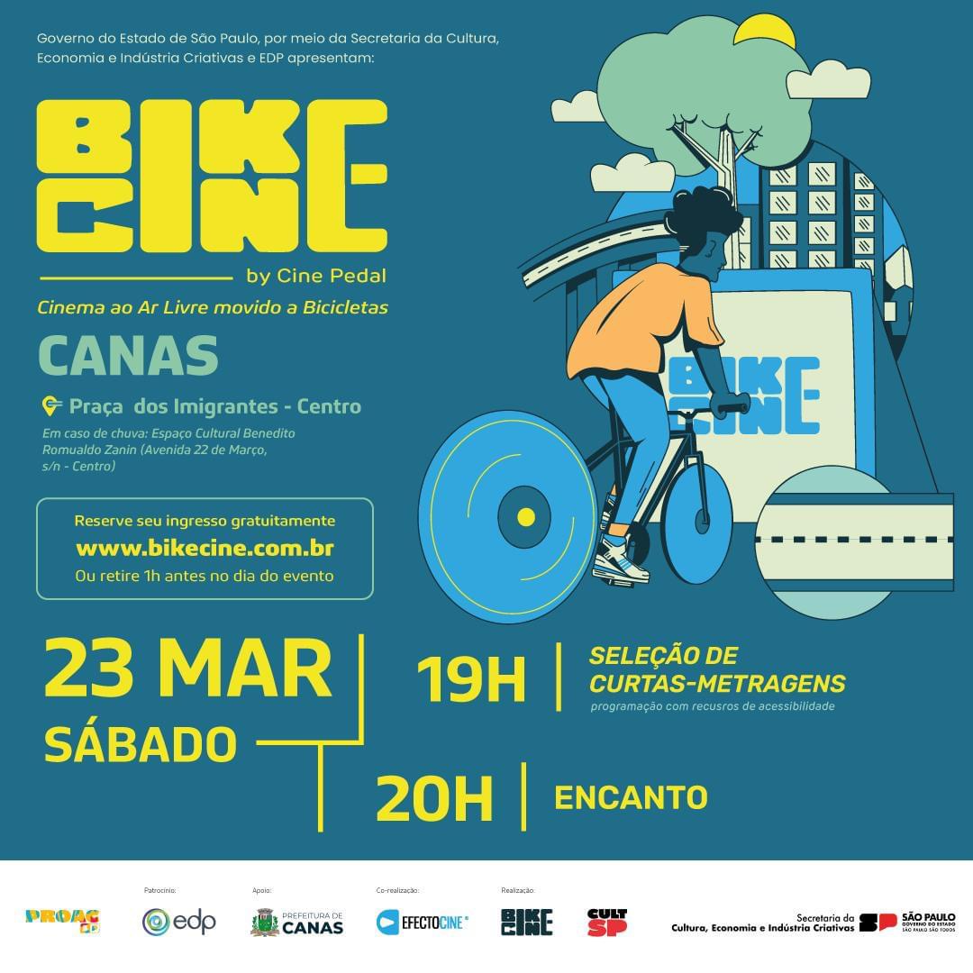 Cinema ao ar livre, BikeCine, chega em Canas