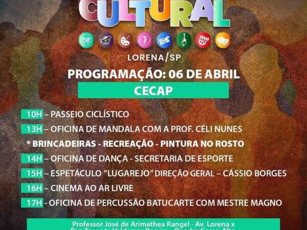 Circuito Cultural chega na Cecap neste sábado (06)